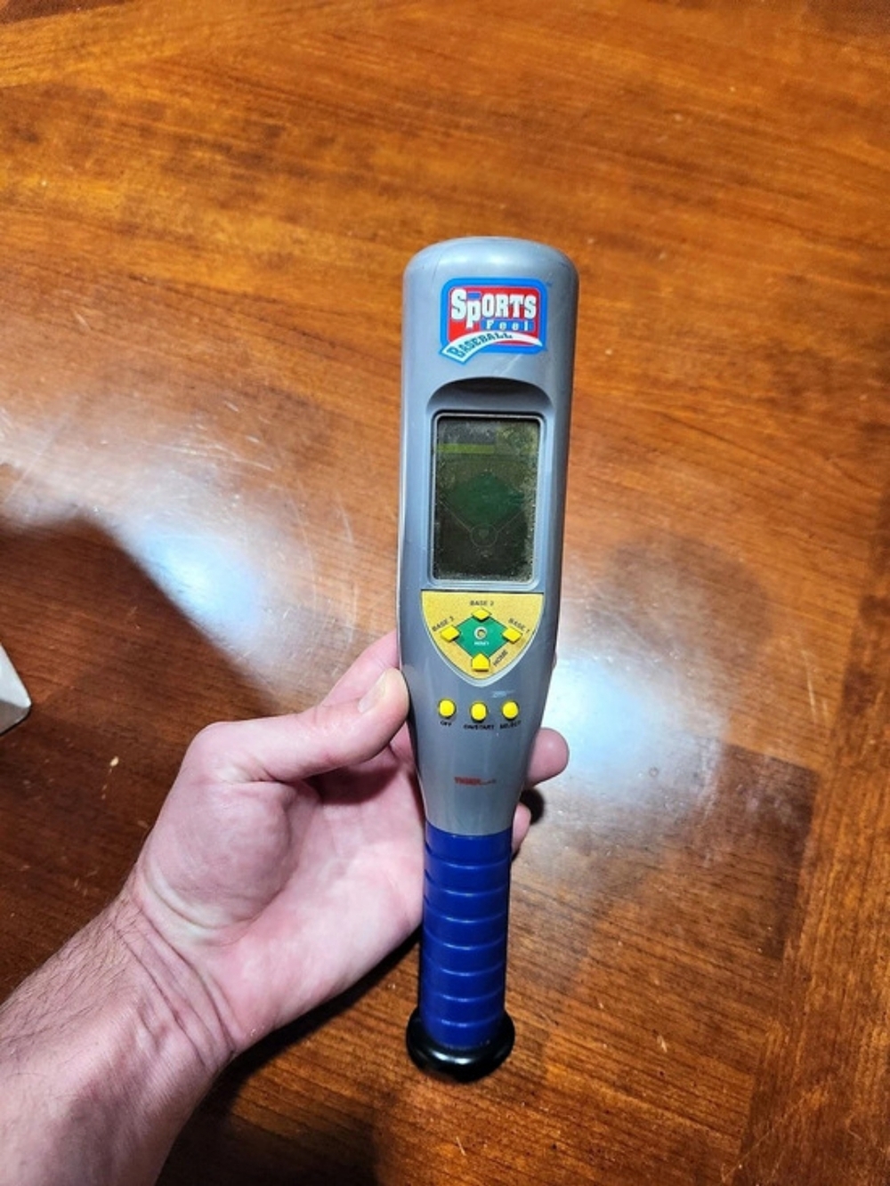 1998 Tiger Electronics Sports Feel Baseball Handheld Game Sound Cracks